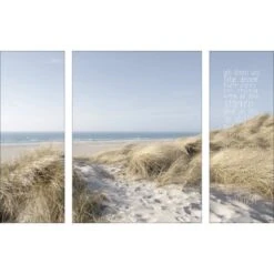 Glasbild Beach View II 120 Cm X 80 Cm