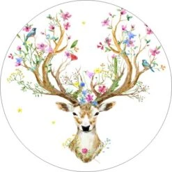 Glasbild Beautiful Deer 30 Cm X 30 Cm