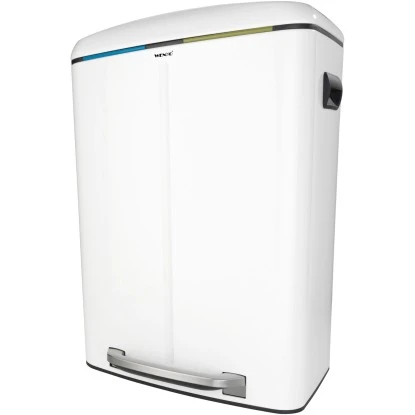 Wenko Tret-Mülleimer Primo Inkl. Mülltrennung 2 X 20 Weiß – Bild 2