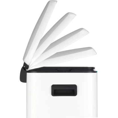 Wenko Tret-Mülleimer Primo Inkl. Mülltrennung 2 X 20 Weiß – Bild 4