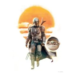 Komar Wandbild Mandalorian The Child Family Trip 30 Cm X 40 Cm