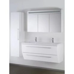 Badmöbel-Set Sweet 120 Cm Weiß 3-teilig