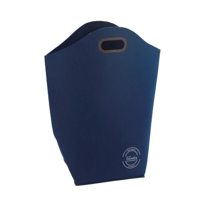 Wenko Wäschesammler Filz 42 L Polyester 45 X 60 X 25 Cm Dunkelblau – Bild 2