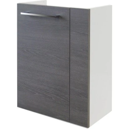 Fackelmann Waschbeckenunterschrank Links 44 Cm Rondo Weiß-Eiche Cognac