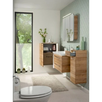 Fackelmann Waschbeckenunterschrank 80 Cm Milano Ast-Eiche – Bild 2