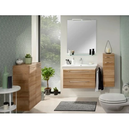 Fackelmann Waschbeckenunterschrank 80 Cm Milano Ast-Eiche – Bild 9