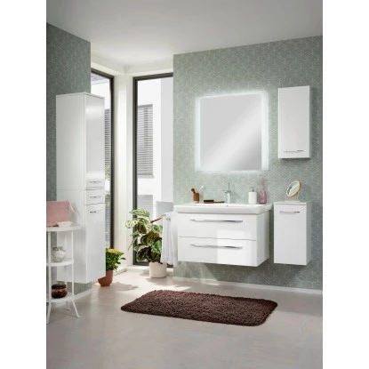 Fackelmann Hochschrank 30,5 Cm Milano Weiß – Bild 3