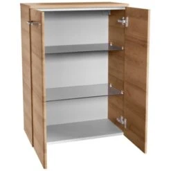 Fackelmann Doppel-Unterschrank 60,5 Cm Milano Ast-Eiche