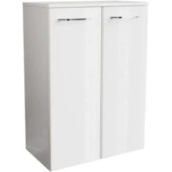 Fackelmann Doppel-Unterschrank 60,5 Cm Milano Weiß