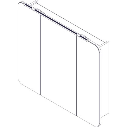 Fackelmann Spiegelschrank 90 Cm Milano Ast-Eiche – Bild 7