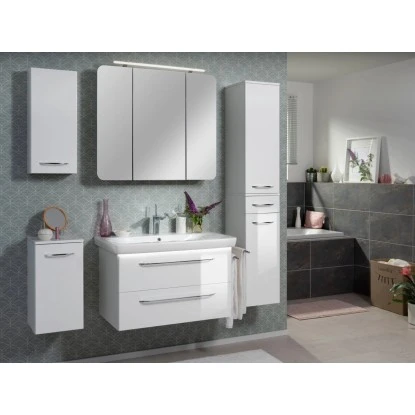 Fackelmann Spiegelschrank 90 Cm Milano Weiß – Bild 2