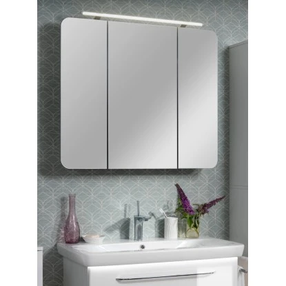 Fackelmann Spiegelschrank 90 Cm Milano Weiß – Bild 3