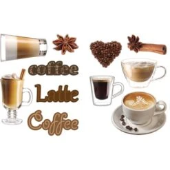 Euroart Wandsticker Coffee III 25 Cm X 35 Cm