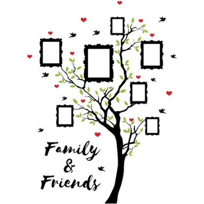 Euroart Wandsticker Fotobaum 25 Cm X 35 Cm