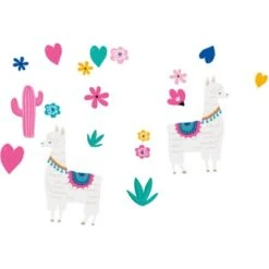 Euroart Wandsticker Lamas 25 Cm X 35 Cm