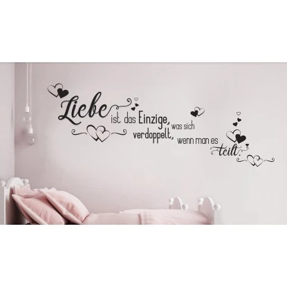 Euroart Wandsticker Liebe Ist Das Einzige ... 25 Cm X 35 Cm – Bild 2