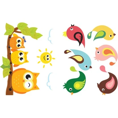 Euroart Wandsticker Vögel 25 Cm X 35 Cm