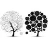 Euroart Wandsticker Bäume Schwarz Und Weiß 50 Cm X 70 Cm