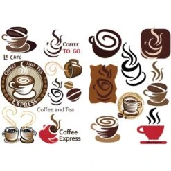 Euroart Wandsticker Coffee II 50 Cm X 70 Cm