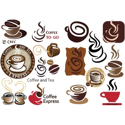 Euroart Wandsticker Coffee II 50 Cm X 70 Cm