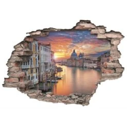 Euroart Wandsticker Venedig Hole In The Wall 50 Cm X 70 Cm