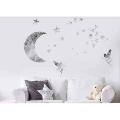 Euroart Wandsticker Sterne In Silber 50 Cm X 70 Cm – Bild 2