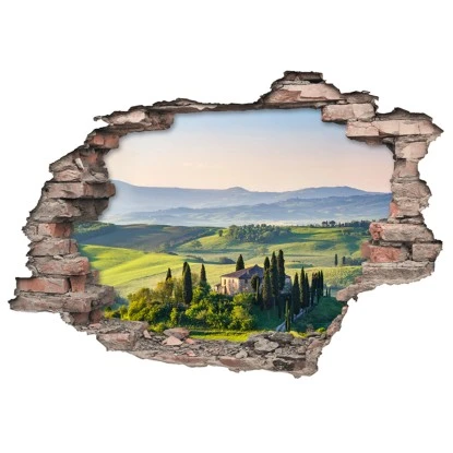 Euroart Wandsticker ToskanaHole In The Wall 50 Cm X 70 Cm