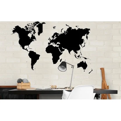 Euroart Wandsticker Weltkarte II 50 Cm X 70 Cm – Bild 2