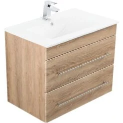 Posseik Waschplatz Artemis 75 Cm Holzoptik 2-teilig