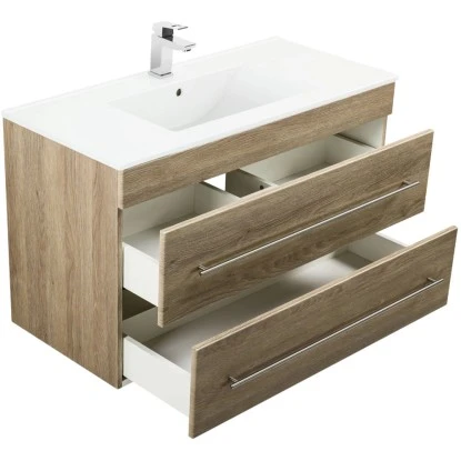 Posseik Waschplatz Aurora 100 Cm Braun 2-teilig – Bild 4