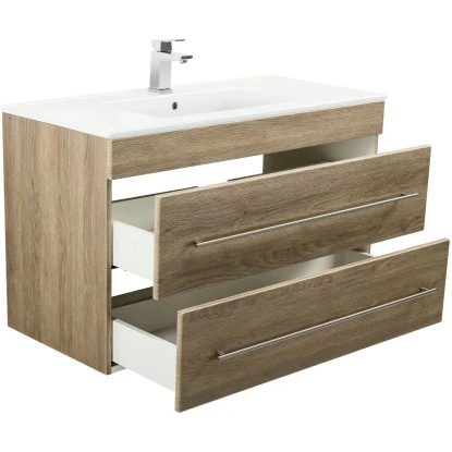 Posseik Waschplatz Aurora 100 Cm Braun 2-teilig – Bild 5