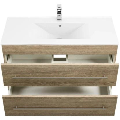 Posseik Waschplatz Aurora 100 Cm Braun 2-teilig – Bild 8