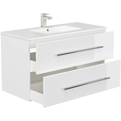 Posseik Waschplatz 100 Cm Homeline Weiß Hochglanz – Bild 2