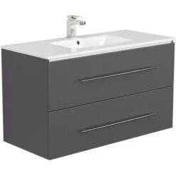 Posseik Waschplatz 100 Cm Homeline Anthrazit