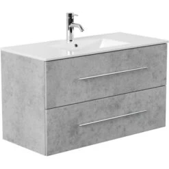 Posseik Waschplatz Homeline 100 Cm Beton 2-teilig