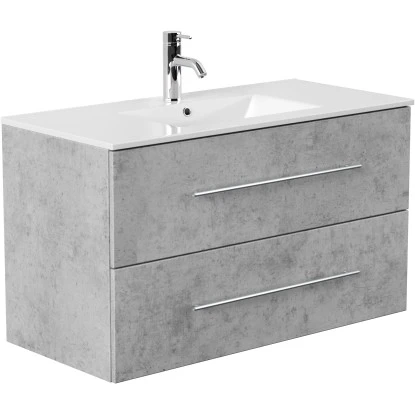 Posseik Waschplatz Homeline 100 Cm Beton 2-teilig