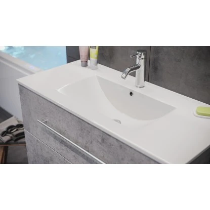 Posseik Waschplatz Homeline 100 Cm Beton 2-teilig – Bild 6