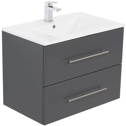 Posseik Waschtisch Homeline 54 Cm X 70 Cm X 46 Cm Anthrazit