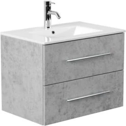 Posseik Waschplatz Homeline 70 Cm Beton 2-teilig