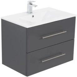 Posseik Waschplatz 75 Cm Homeline Anthrazit