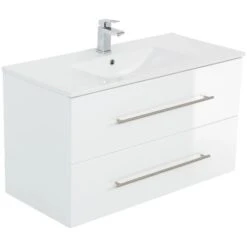 Posseik Waschplatz Homeline 90 Cm WeiĂ Hochglanz