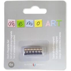 Memo-Art Magnet 6 Stück Rund