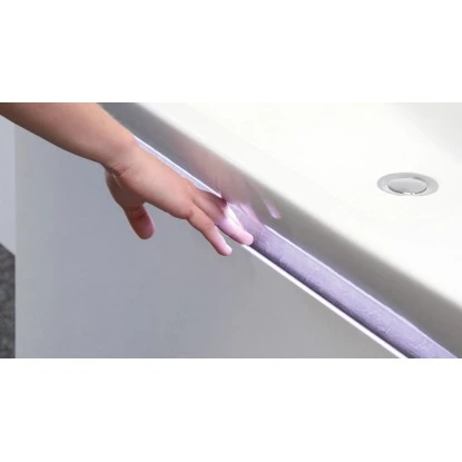 Fackelmann Waschbeckenunterschrank 85 Cm Piuro Graueiche-Weiß – Bild 3