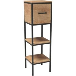 Astor Badezimmerschrank 35 Cm Linus Eiche-Schwarz
