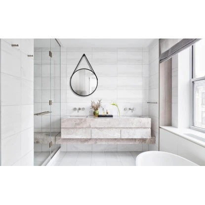 DSK Design Wandspiegel Rund Silver Coiffeur Ø 50 Cm Schwarz Matt – Bild 6