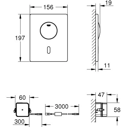 Grohe Infrarot-Elektronik Für WC-Spülkasten Tectron Skate – Bild 2
