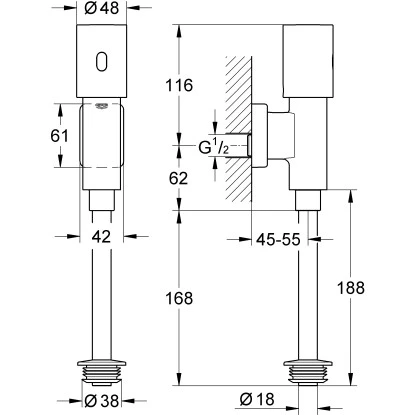 Grohe Infrarot-Elektronik Für Urinal Tectron Rondo – Bild 2