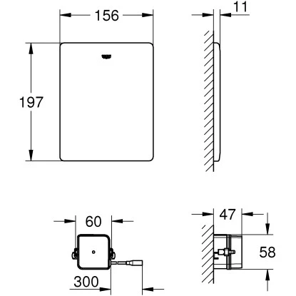 Grohe WC-Steuerung Für Hand-FernbetätigungEdelstahl – Bild 2