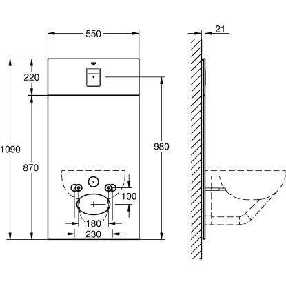 Grohe Design-Glasplatte Skate Cosmopolitan Velvet Black – Bild 3