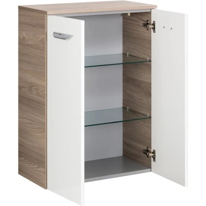 Fackelmann Doppel-Unterschrank 60,5 Cm Luxor Weiß-Steinesche – Bild 2